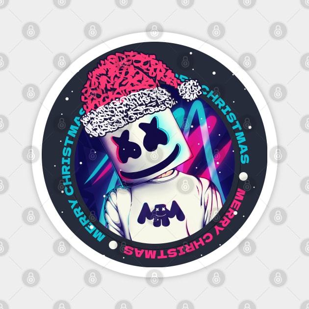 Christmas Marshmello Magnet by DenielHast